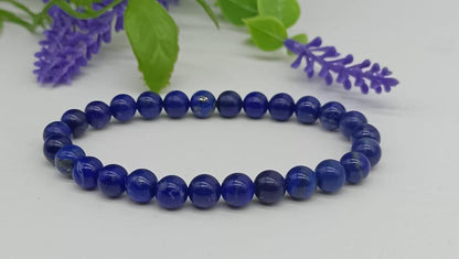Lapis Lazuli AAA High Quality 54 Mala Beads 6mm with Bracelet Included Crystal Wellness