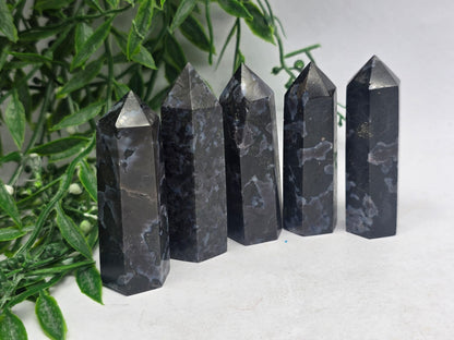 Mystic Merlinite Point Crystal Wellness