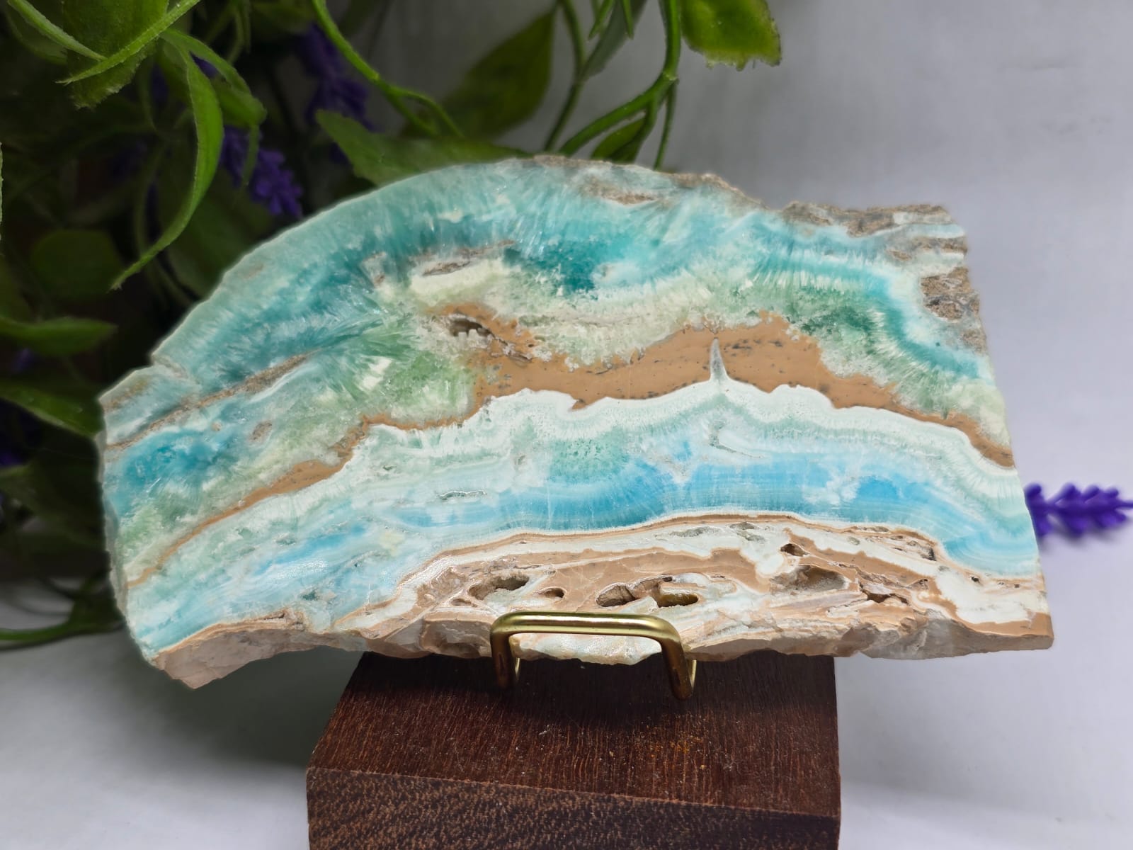 Caribbean Blue Calcite Slabs Crystal Wellness