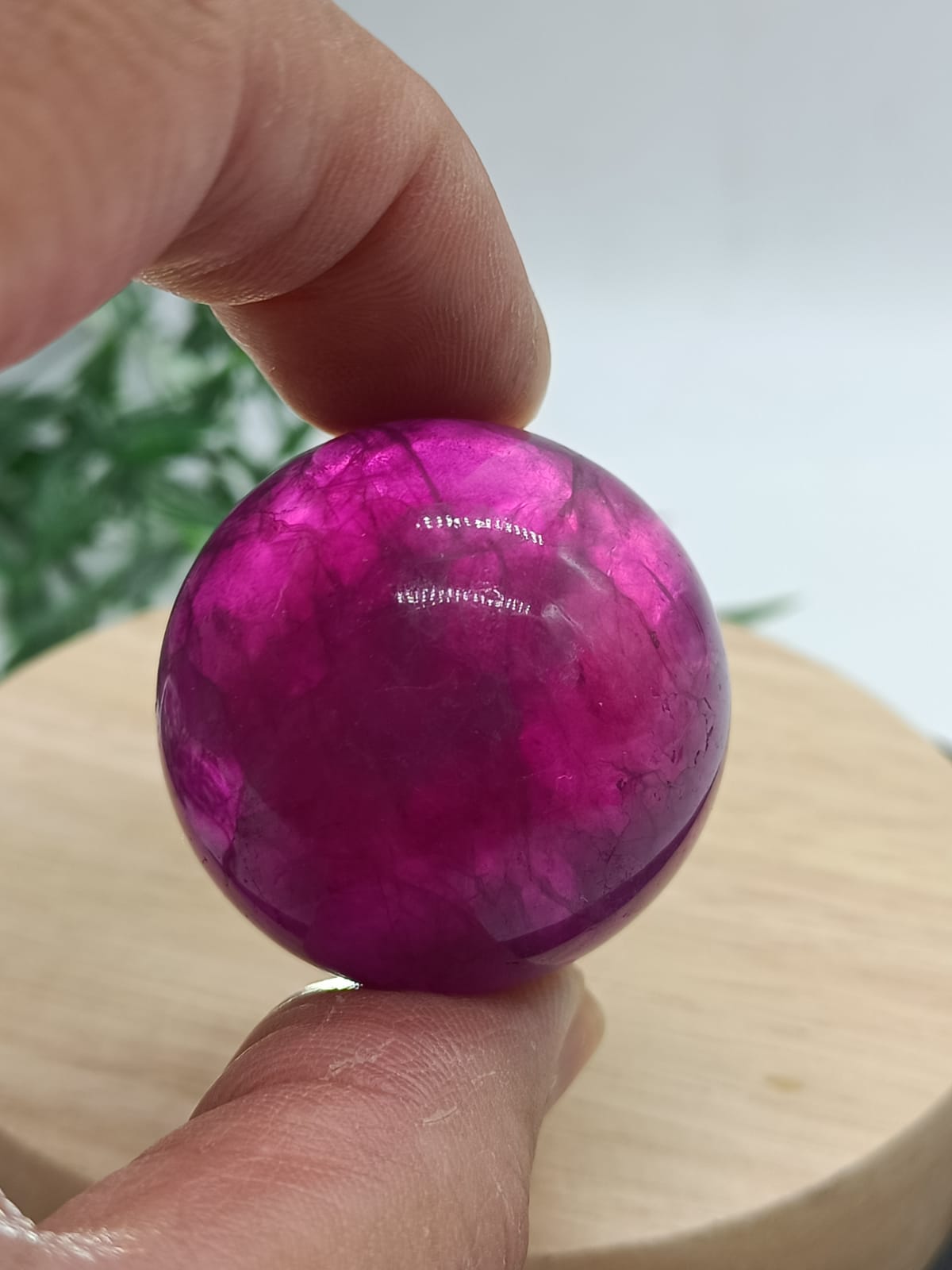 Magenta Fluorite Spheres Crystal Wellness
