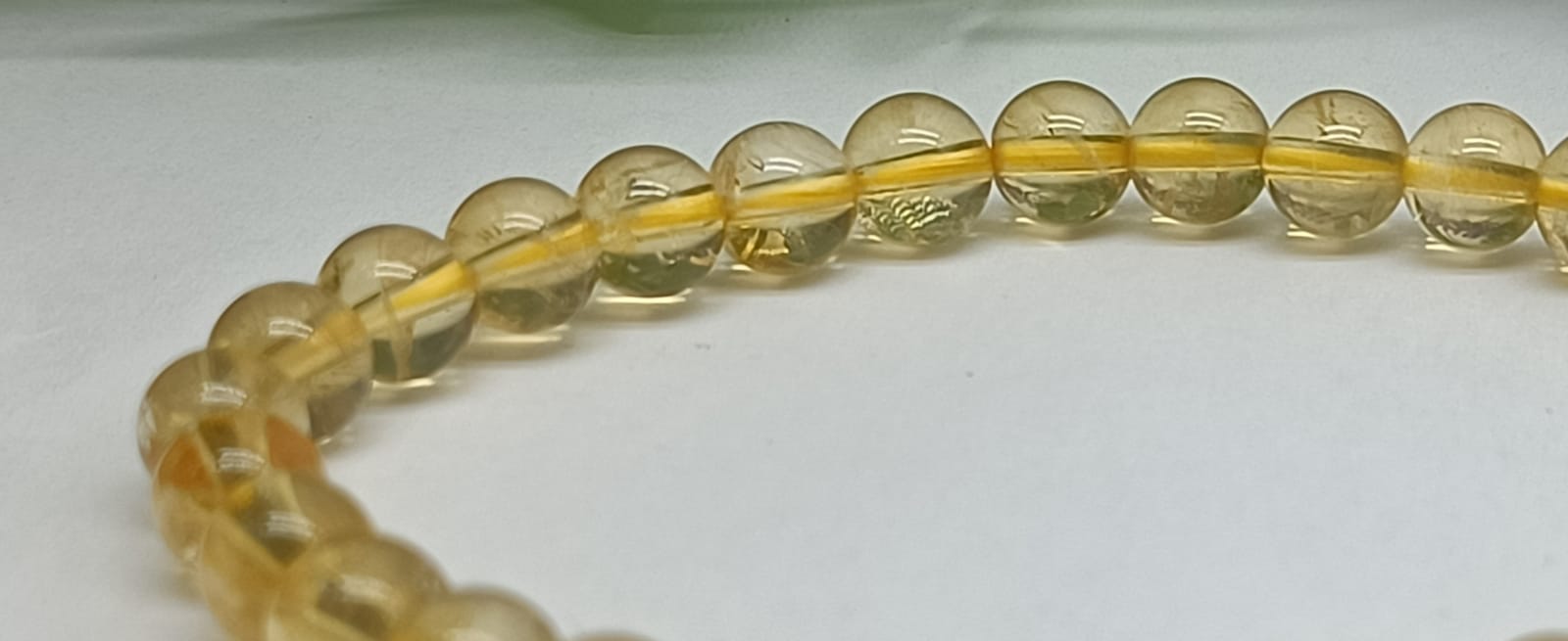 Natural and Genuine Citrine High Grade Bead Bracelet Crystal Wellness