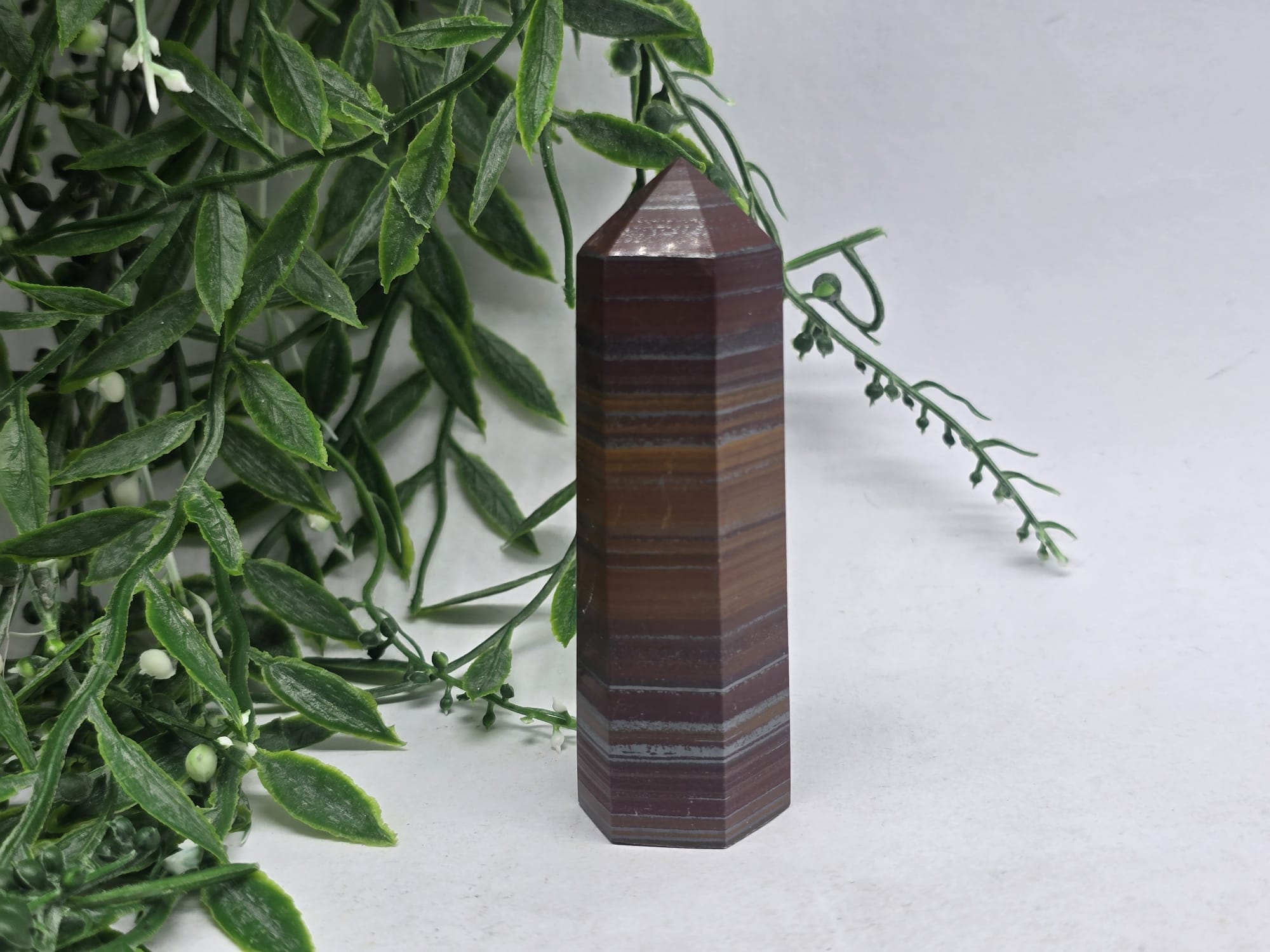 Tiger Iron Point Crystal Wellness