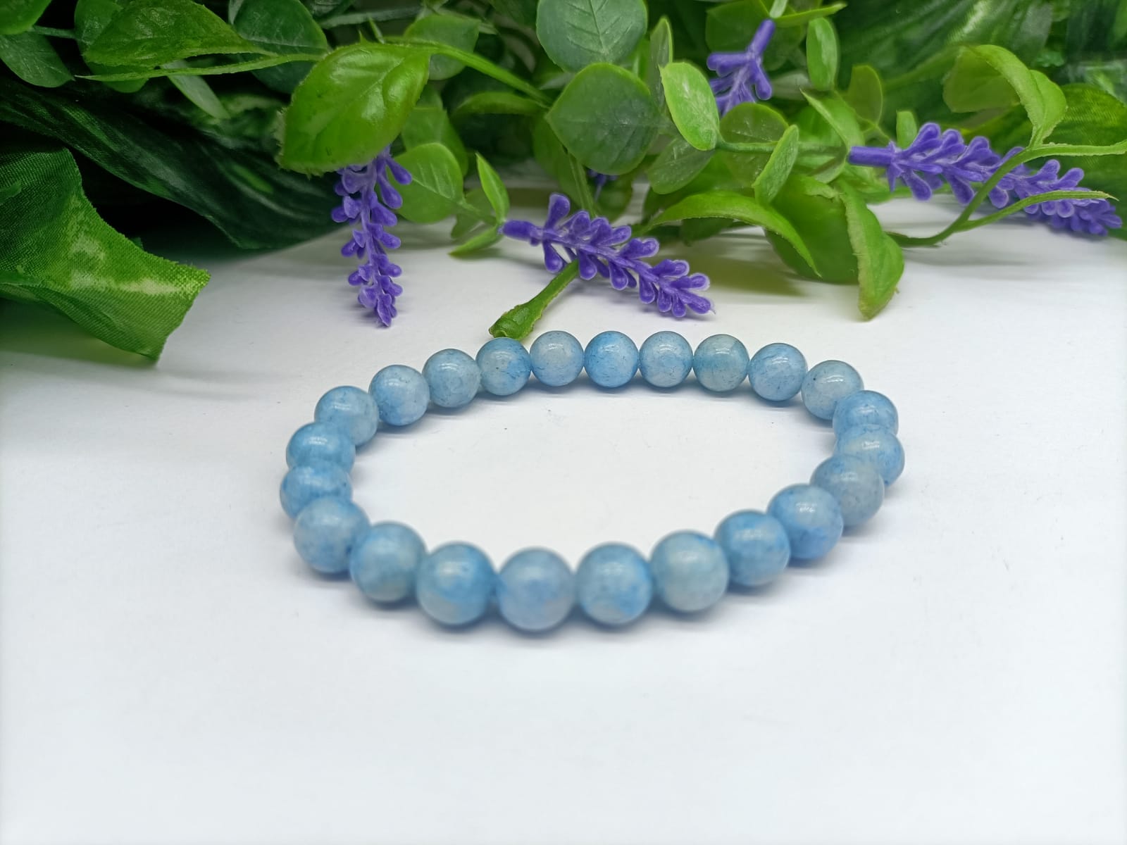 Celestite 10mm Beads Bracelet Crystal Wellness