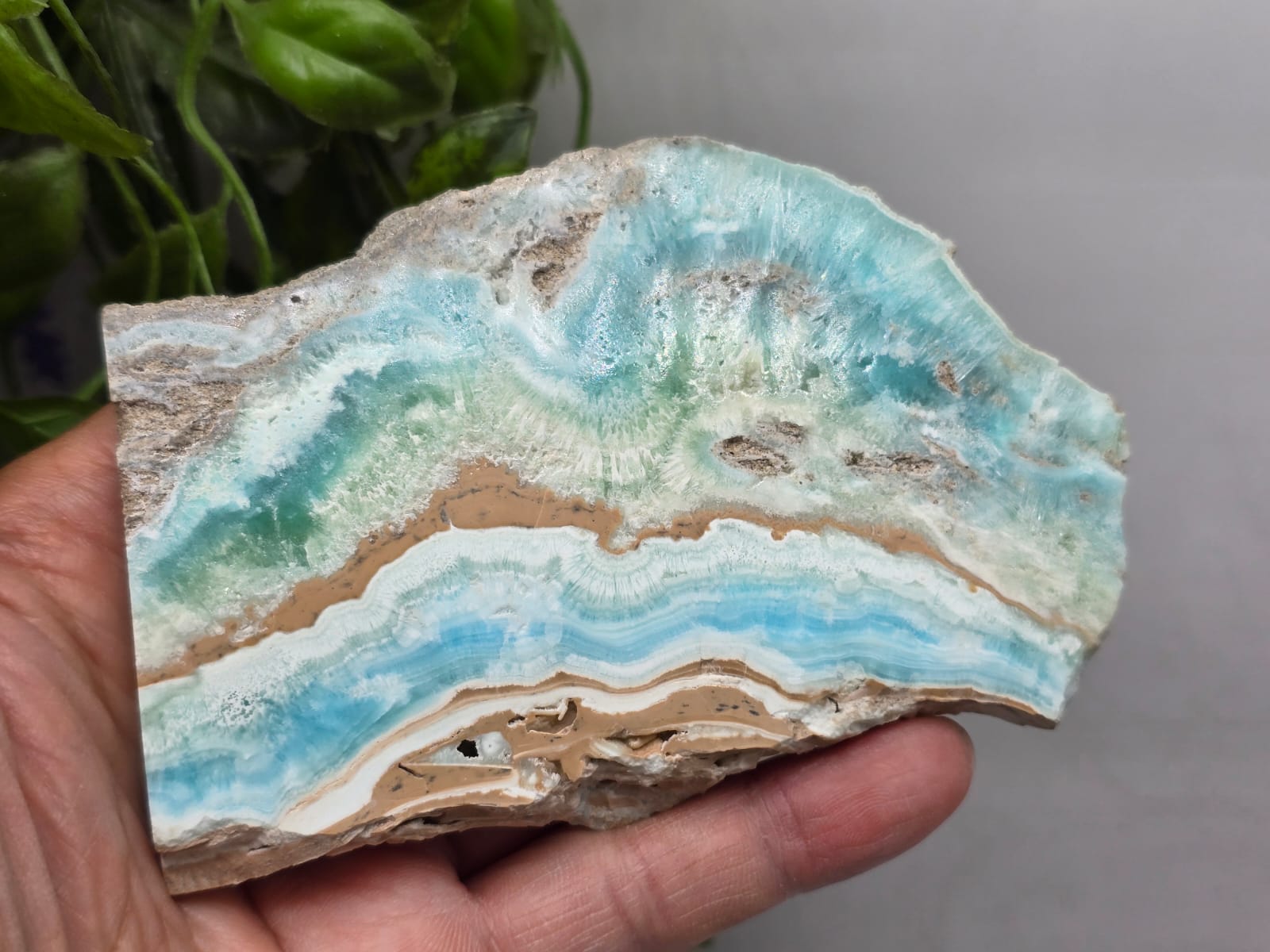 Caribbean Blue Calcite Slabs Crystal Wellness