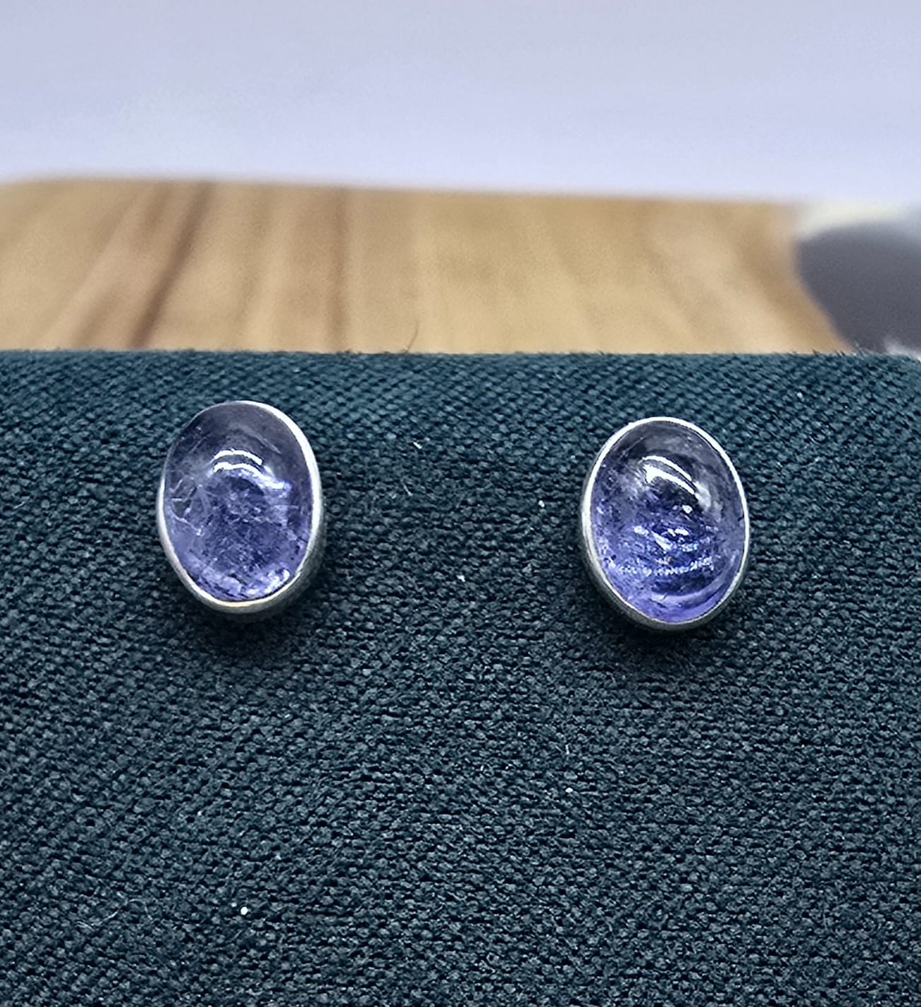 Tanzanite 925 Sterling Silver Studs Crystal Wellness