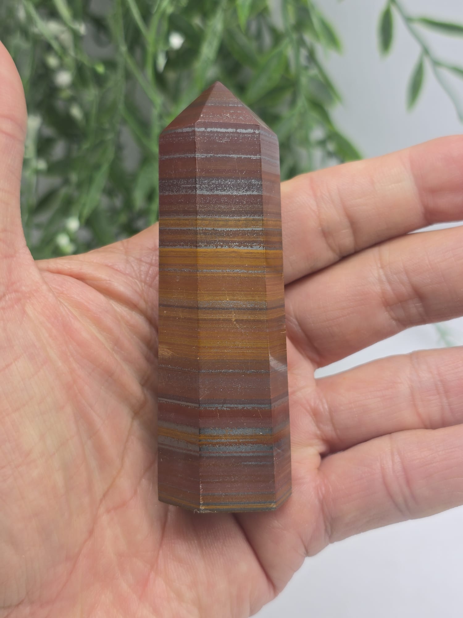 Tiger Iron Point Crystal Wellness