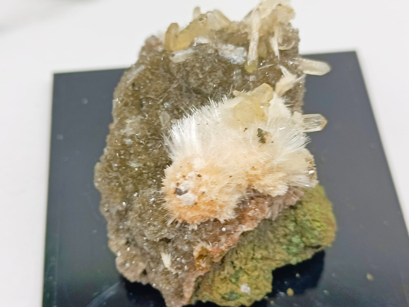 Thomsonite with Natrolite and Mesolite Spikes 50x37x37 Crystal Wellness