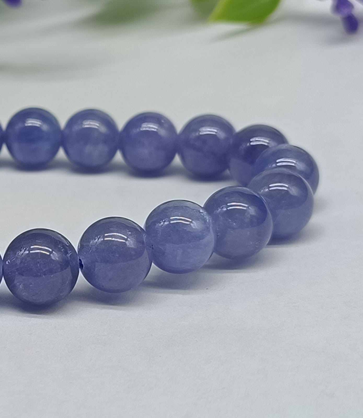 Genuine Tanzanite AAA High Grade 8mm Beads Crystal Wellness