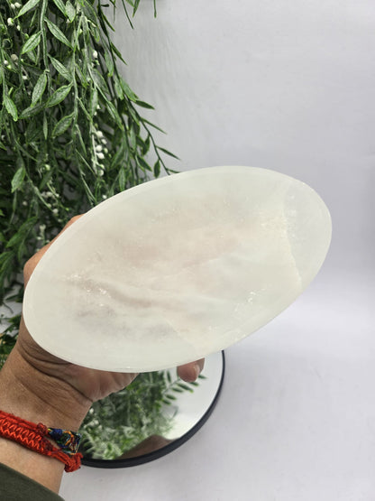 Selenite Oval Bowl Crystal Wellness