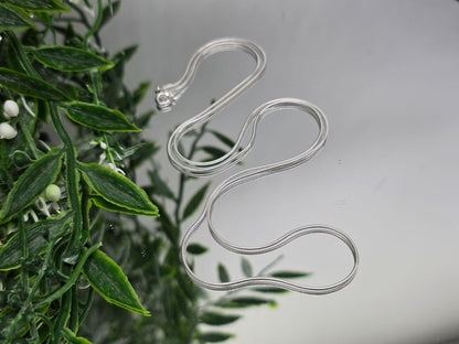 Snake Chain Necklace in 925 Sterling Silver Crystal Wellness