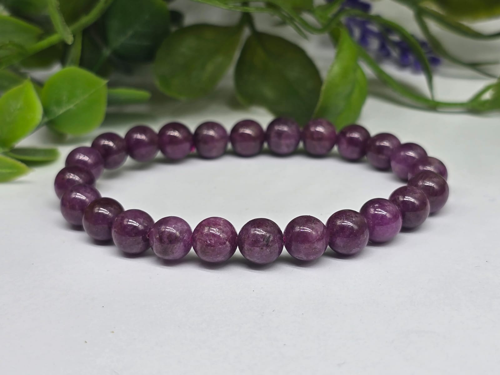 Ruby AAA Grade Beads Bracelet Crystal Wellness