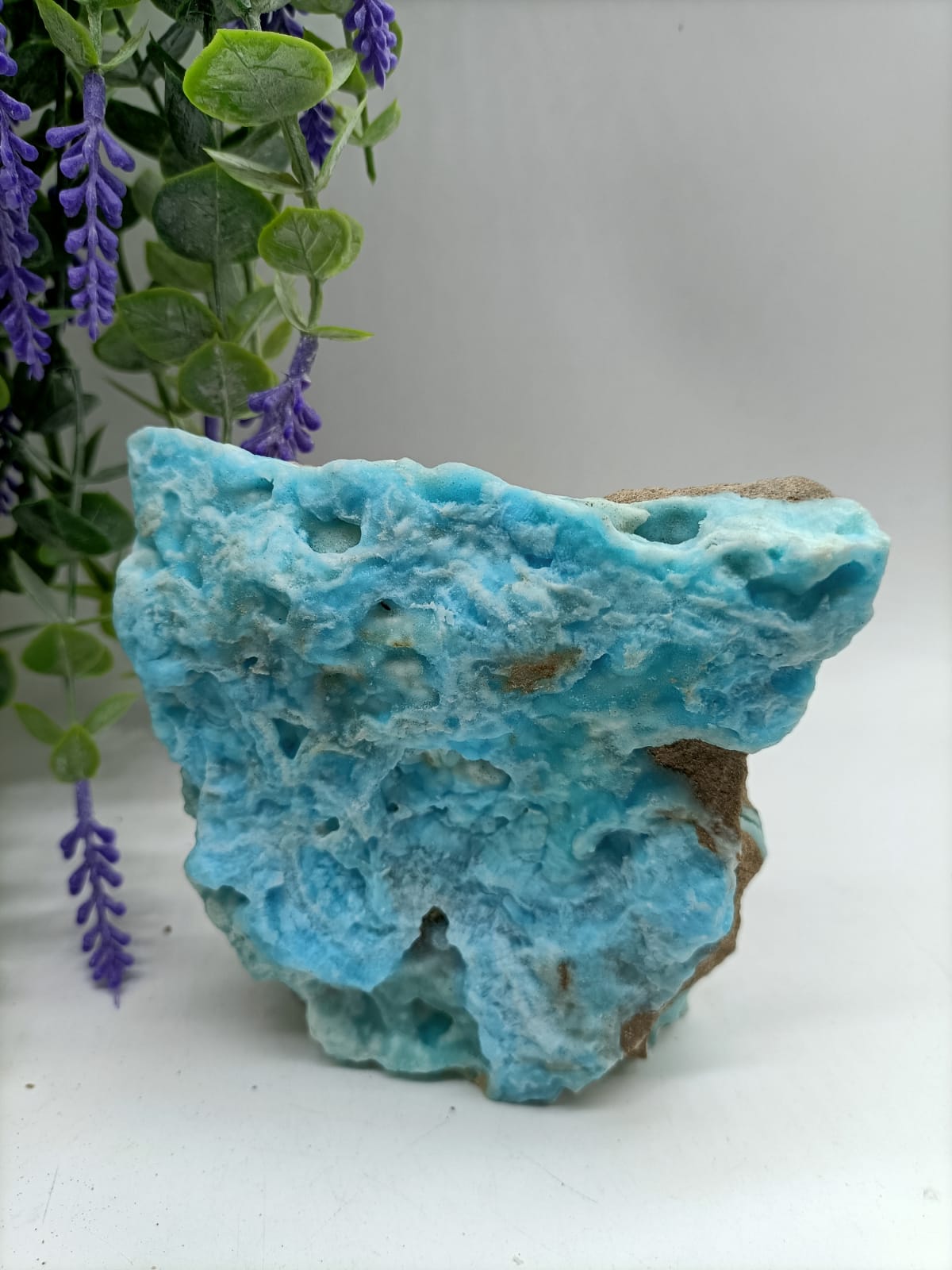 0.654 Kg Blue Aragonite High Grade Rare Specimen

