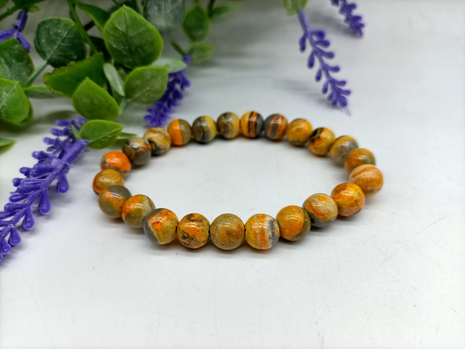 Bumblebee Jasper Beads Bracelet 8mm High Quality
