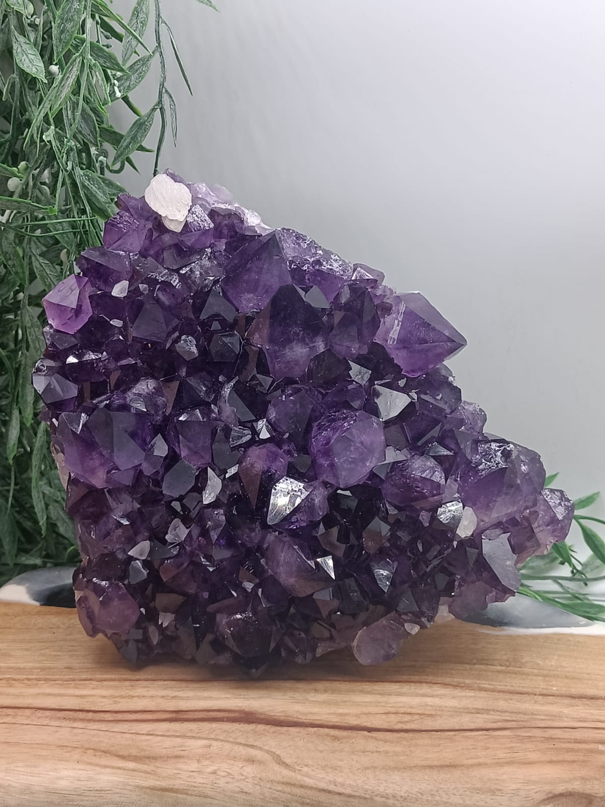 Amethyst Cluster AAA High Grade with Calcite 2.2kgs Crystal Wellness