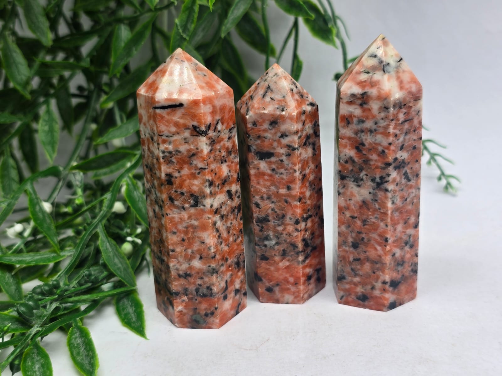 Red Calcite Point Crystal Wellness