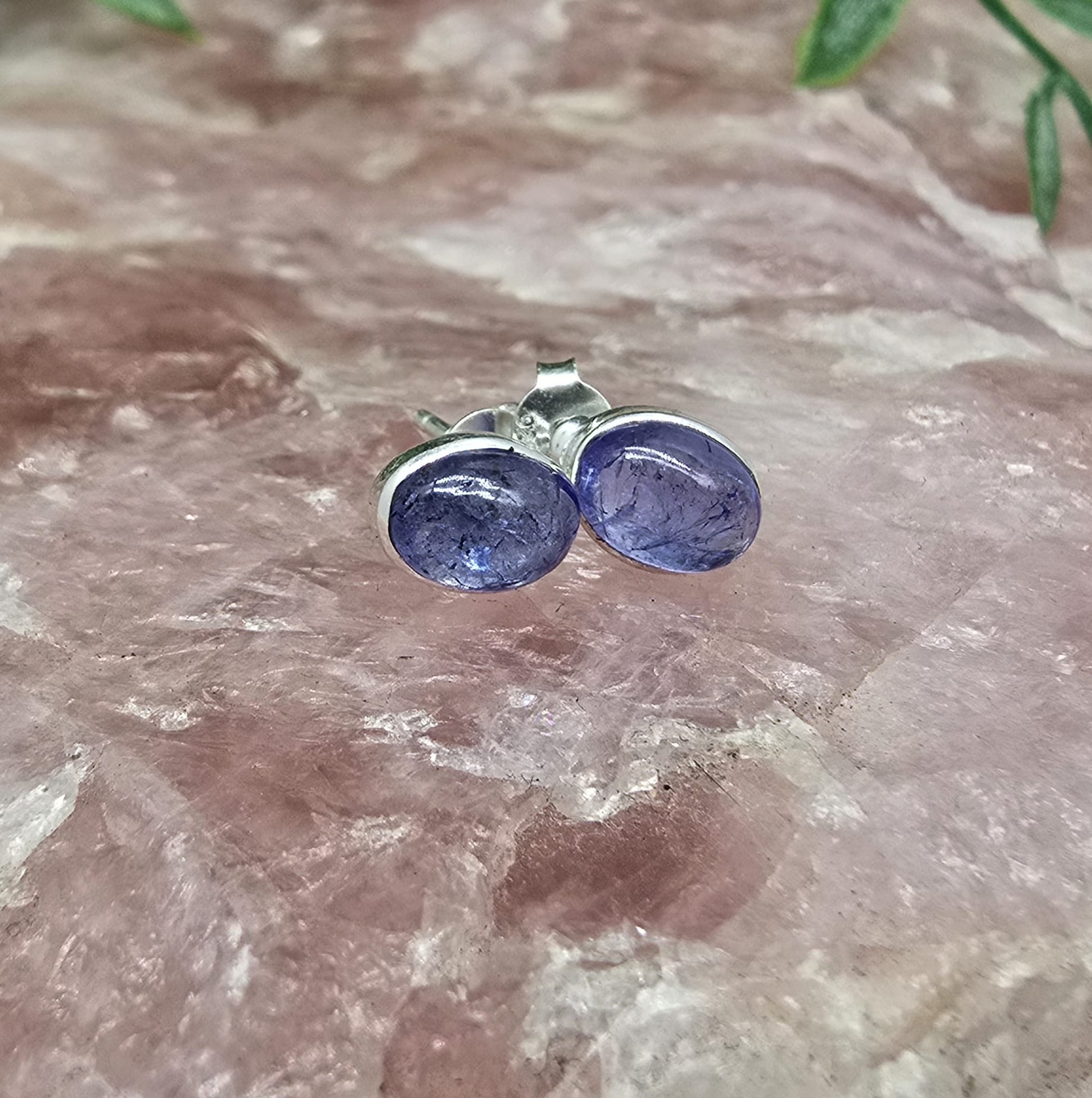 Tanzanite 925 Sterling Silver Studs Crystal Wellness