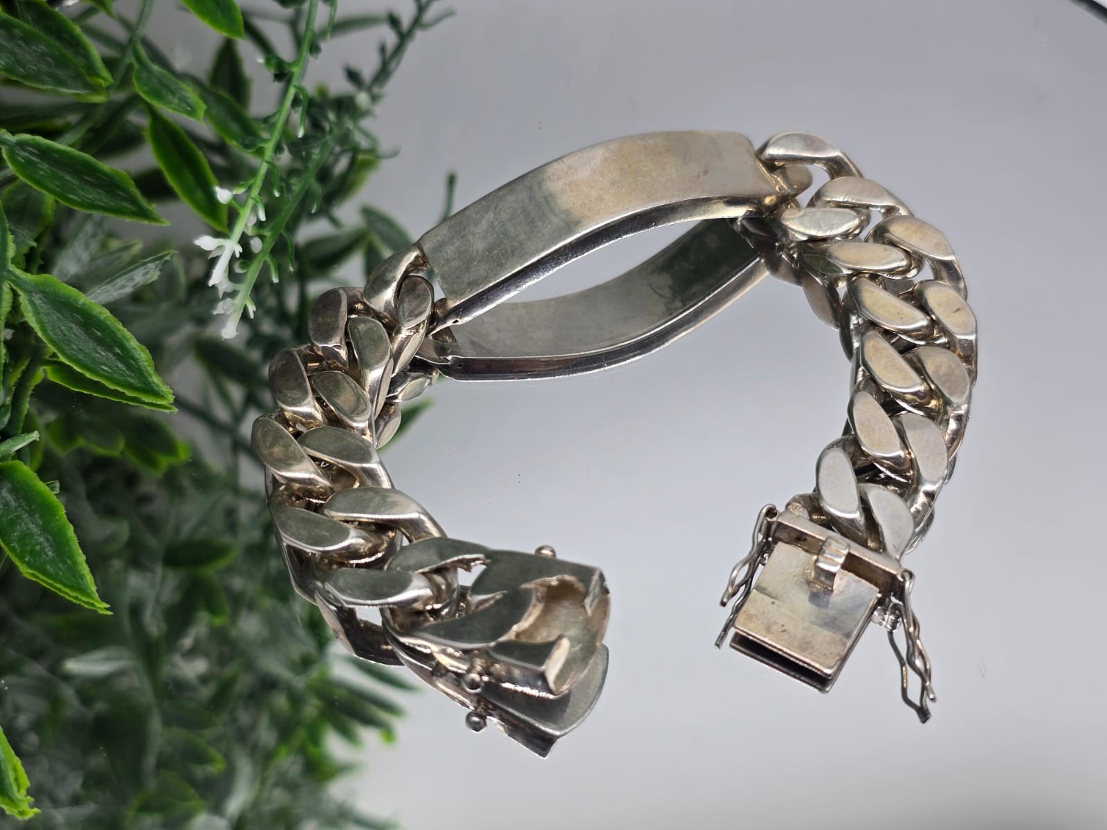 925 Sterling Silver Chain Bracelet Crystal Wellness