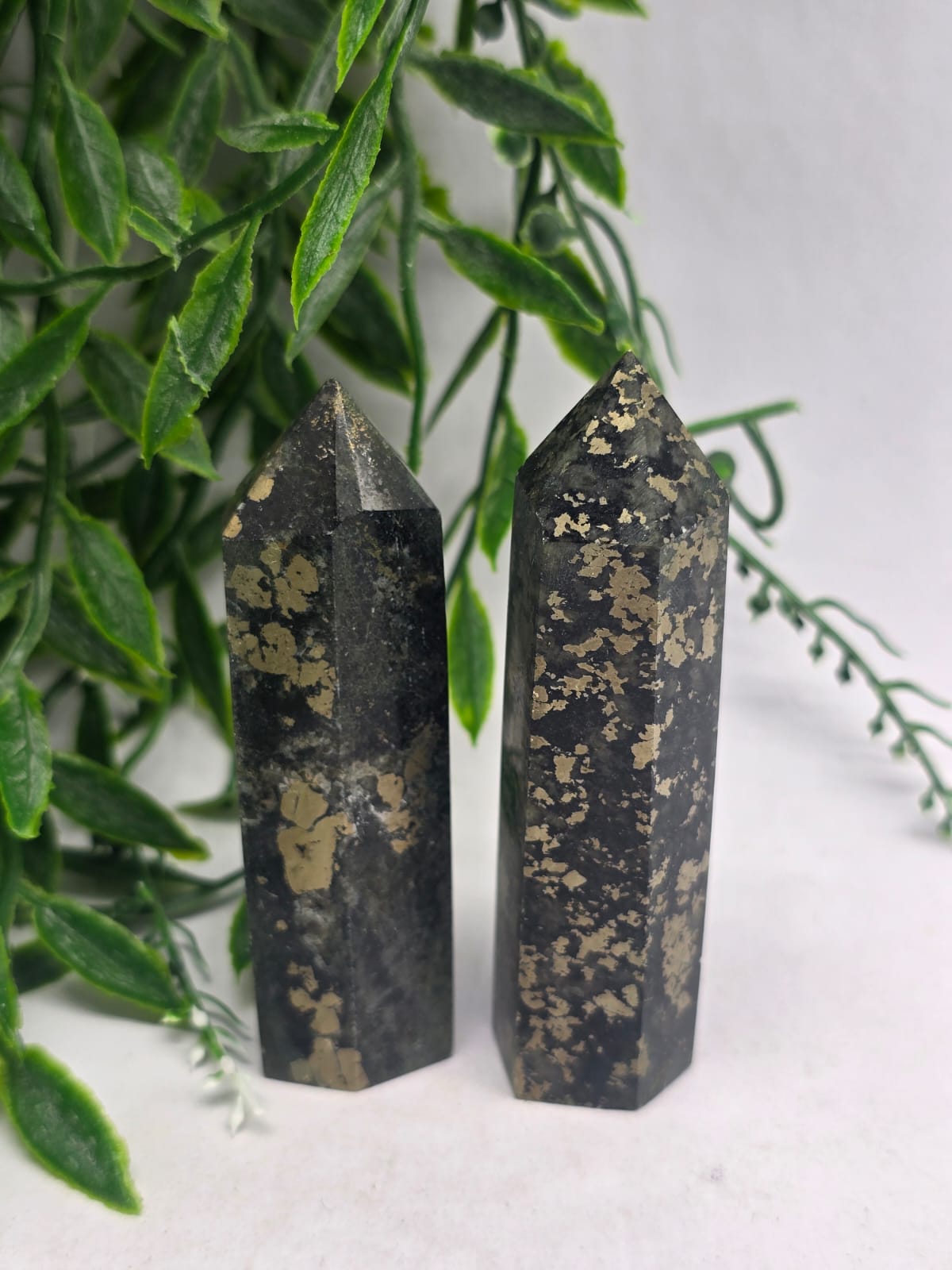 Healer’s Gold (Pyrite & Magnetite) Point Crystal Wellness