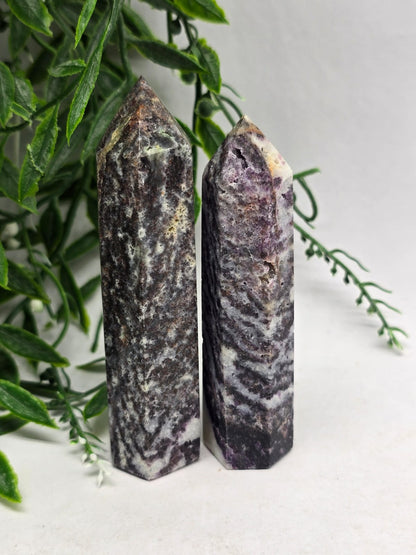Lepidolite Point Crystal Wellness