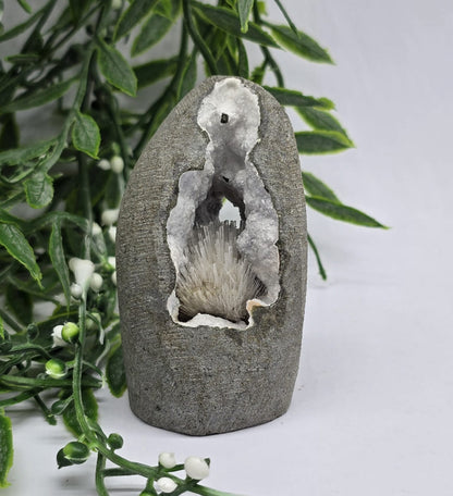 Natrolite Portal Geode 8x4x4cm Crystal Wellness