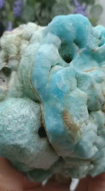 0.642 Kg Blue Aragonite Rare Specimen