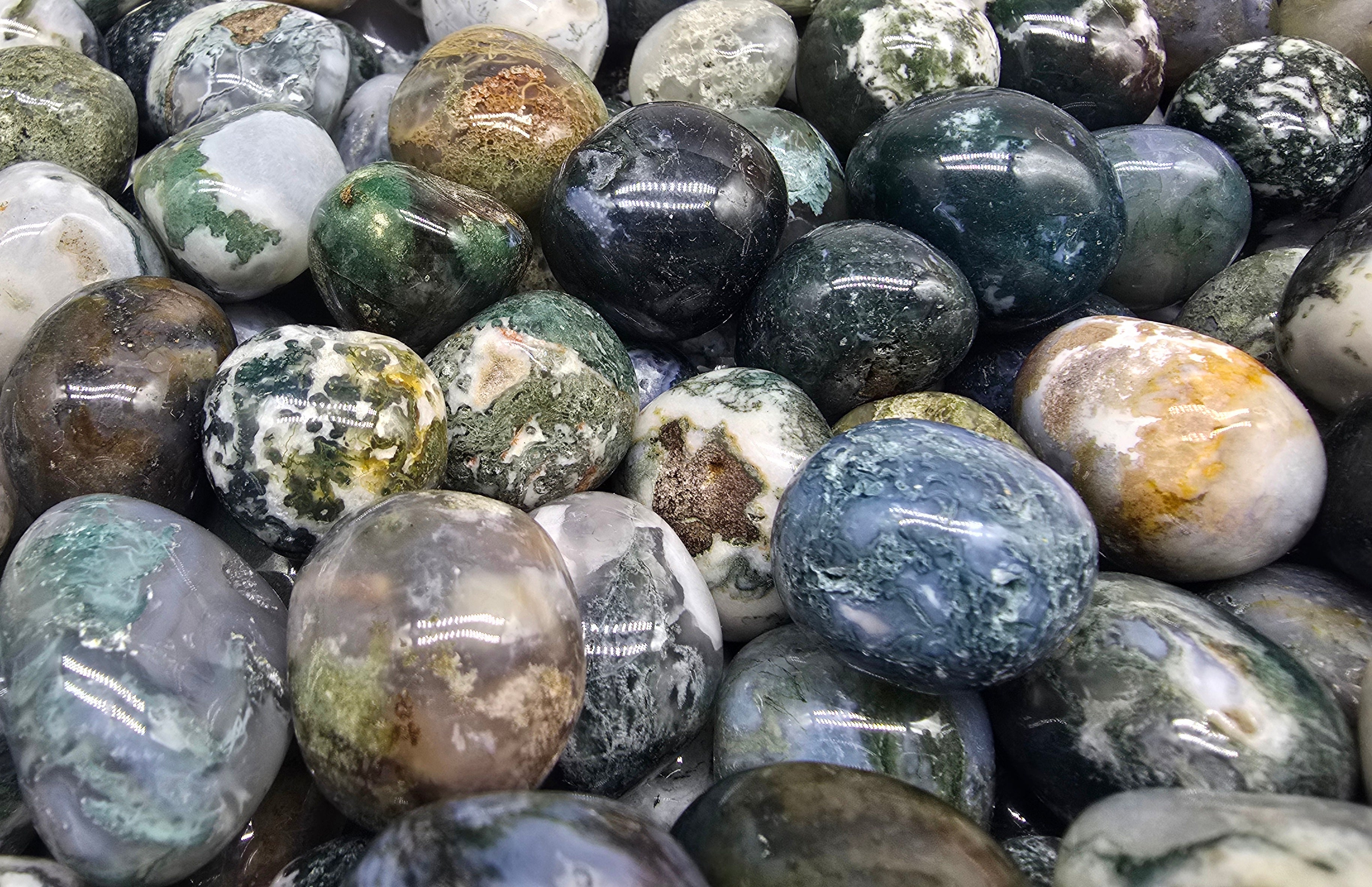 Tree Agate Tumbled Stone Crystal Wellness