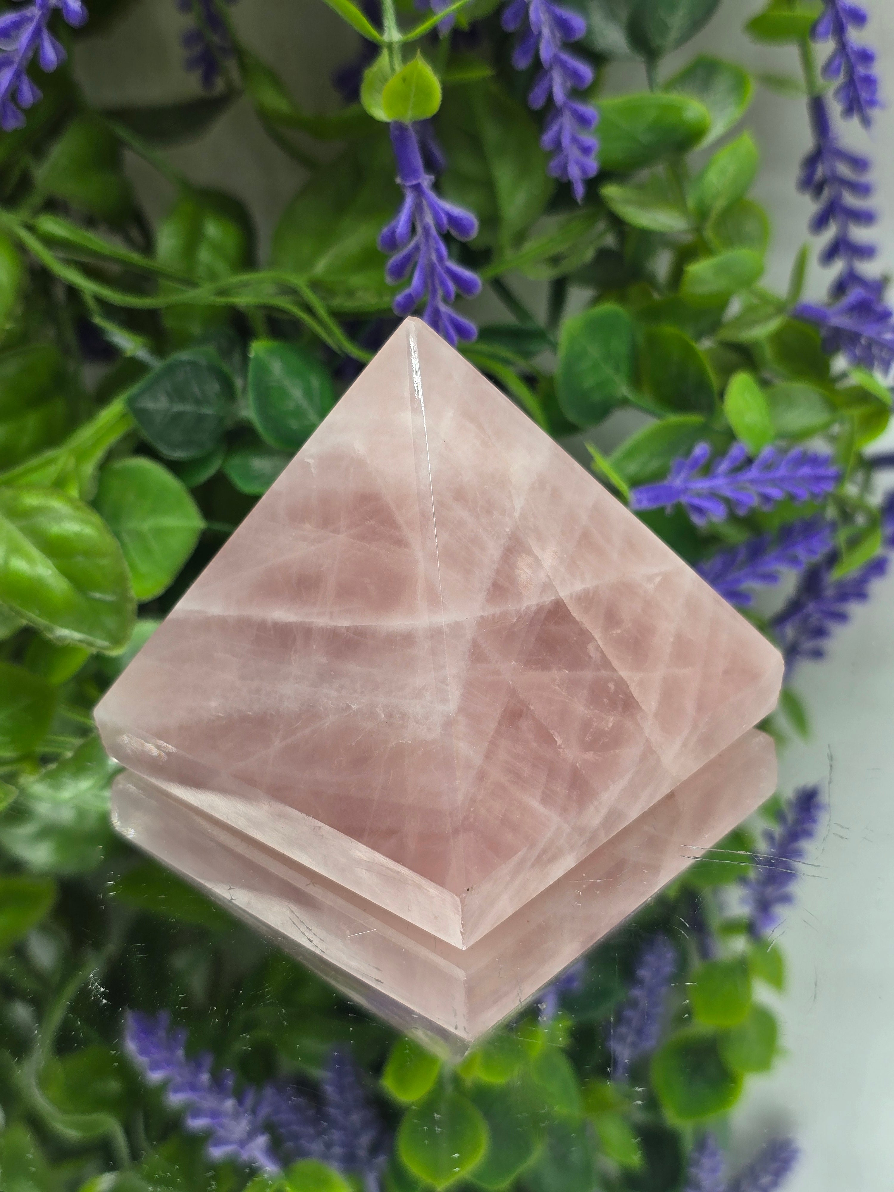Rose Quartz Pyramid – “Sacred Love & Heart Harmony” Crystal Wellness