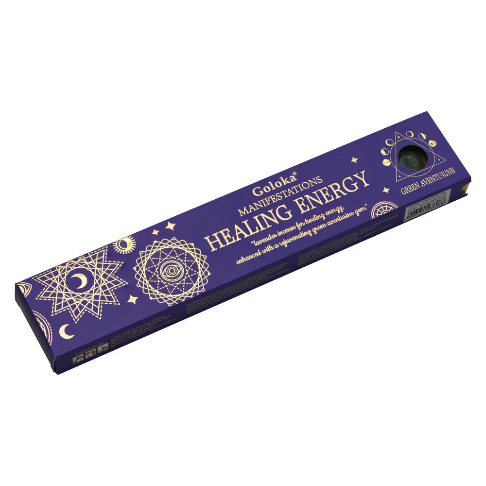 Healing Energy Manifestation Gemstone Incense 15gms Goloka - Value Boxes of 3 Goloka