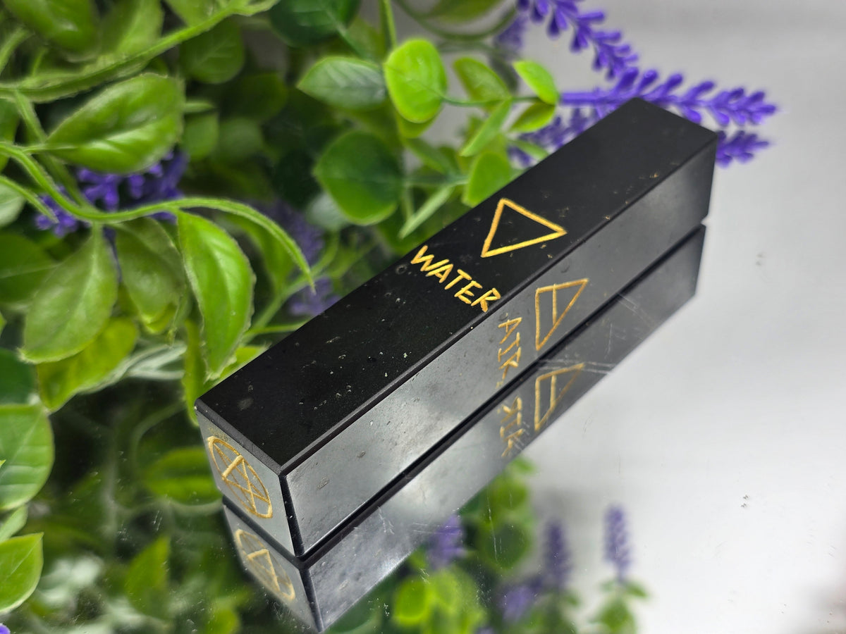 Four Element Black Tourmaline Point | Protection, Balance & Elemental Power Crystal Wellness