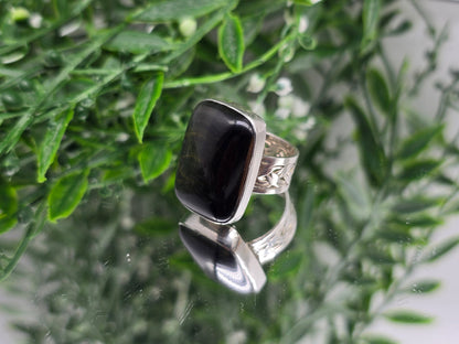 Blue Tiger’s Eye 925 Sterling Silver Ring – Protection, Confidence & Focus Crystal Jewelry (Size 9) Crystal Wellness