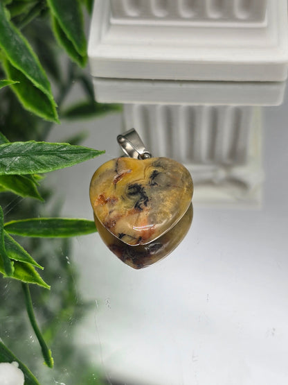 Variety Crystal Heart Pendant | Healing Crystal Necklace for Love, Balance & Daily Energy Crystal Wellness