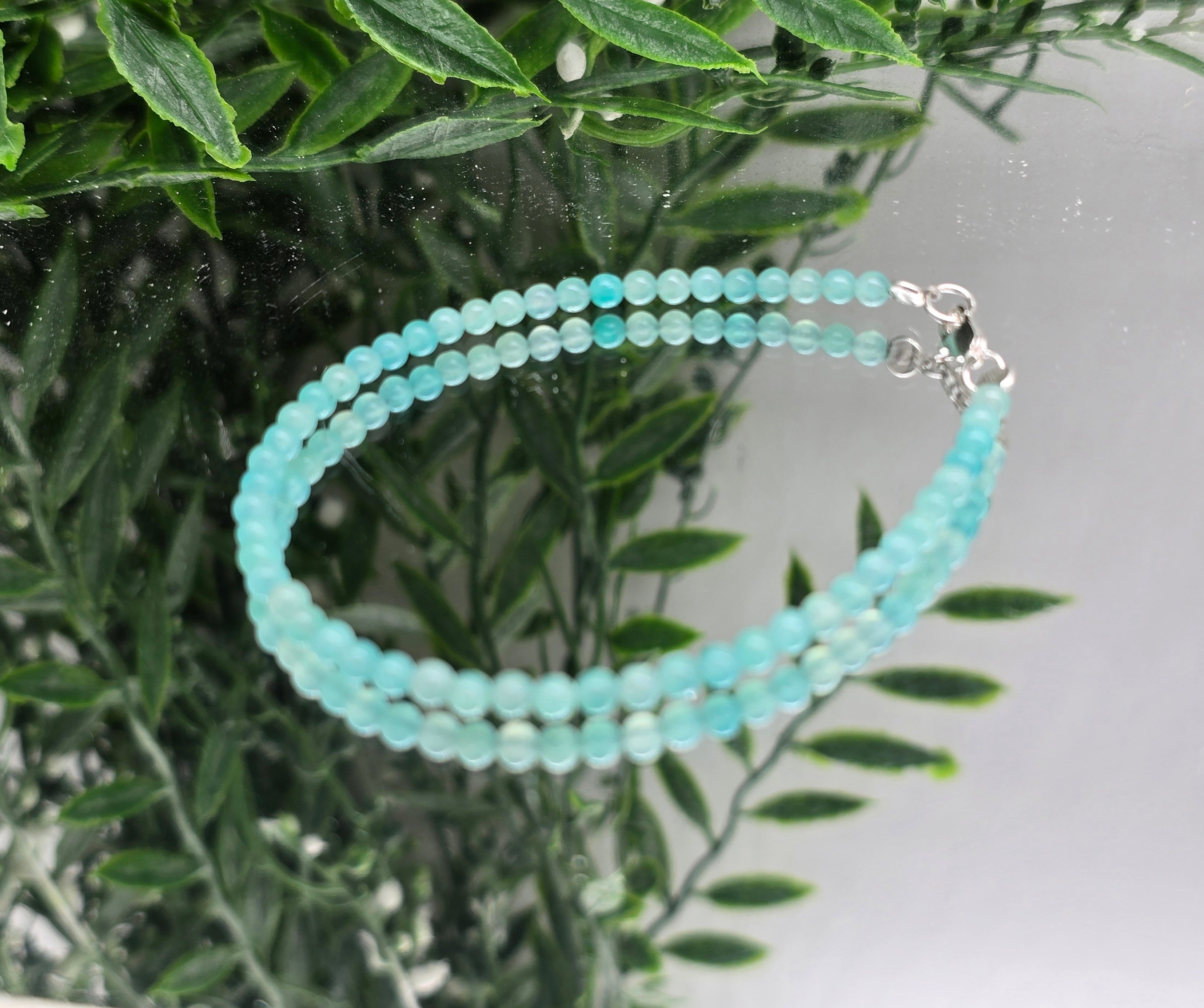 Amazonite Harmony Bracelet – 925 Sterling Silver Crystal Wellness