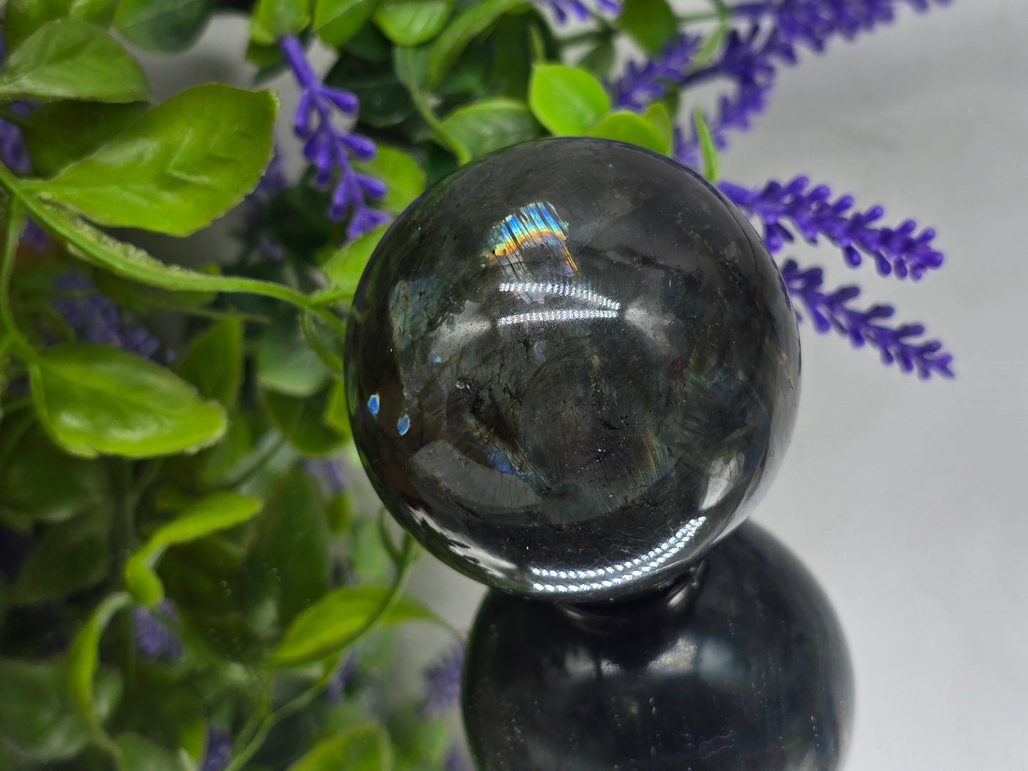 Mystic Aurora — Labradorite Sphere 6cm Crystal Wellness