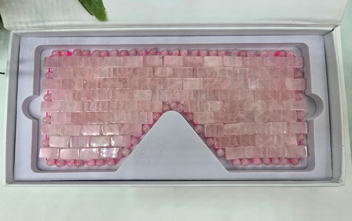 Rose Quartz Eye Mask Crystal Wellness