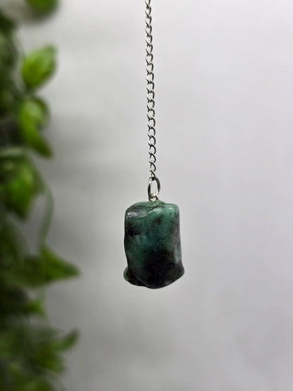 Emerald Pendulum Crystal Wellness