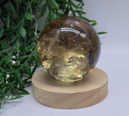 Smoky Quartz Sphere - Stone of Power & Grounded Protection Crystal Wellness