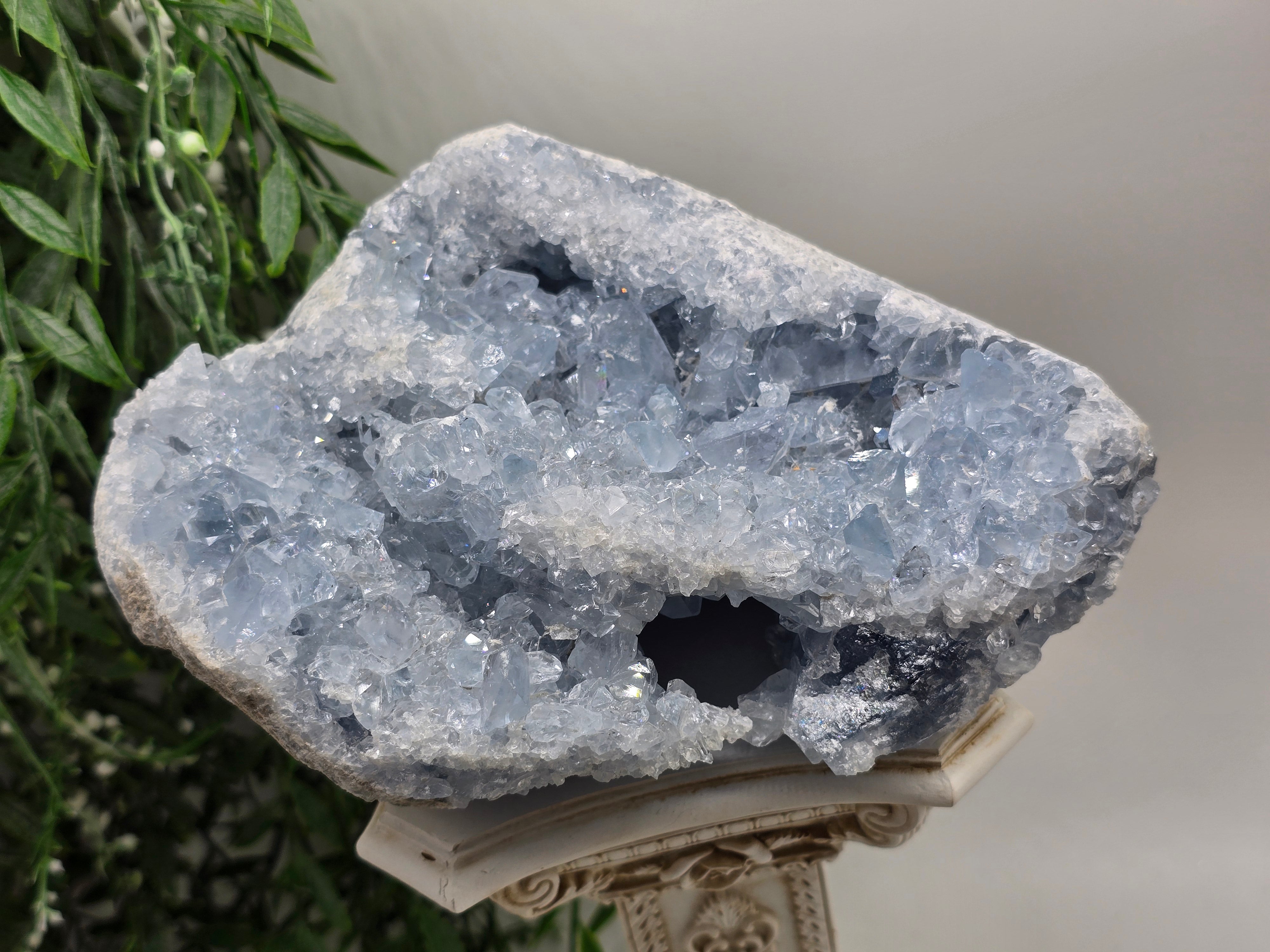 Celestial Calm Celestite Geode – 3kg Madagascar Crystal Wellness