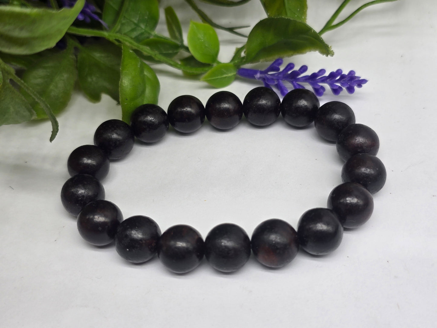 Rosewood Bracelet 12mm Crystal Wellness