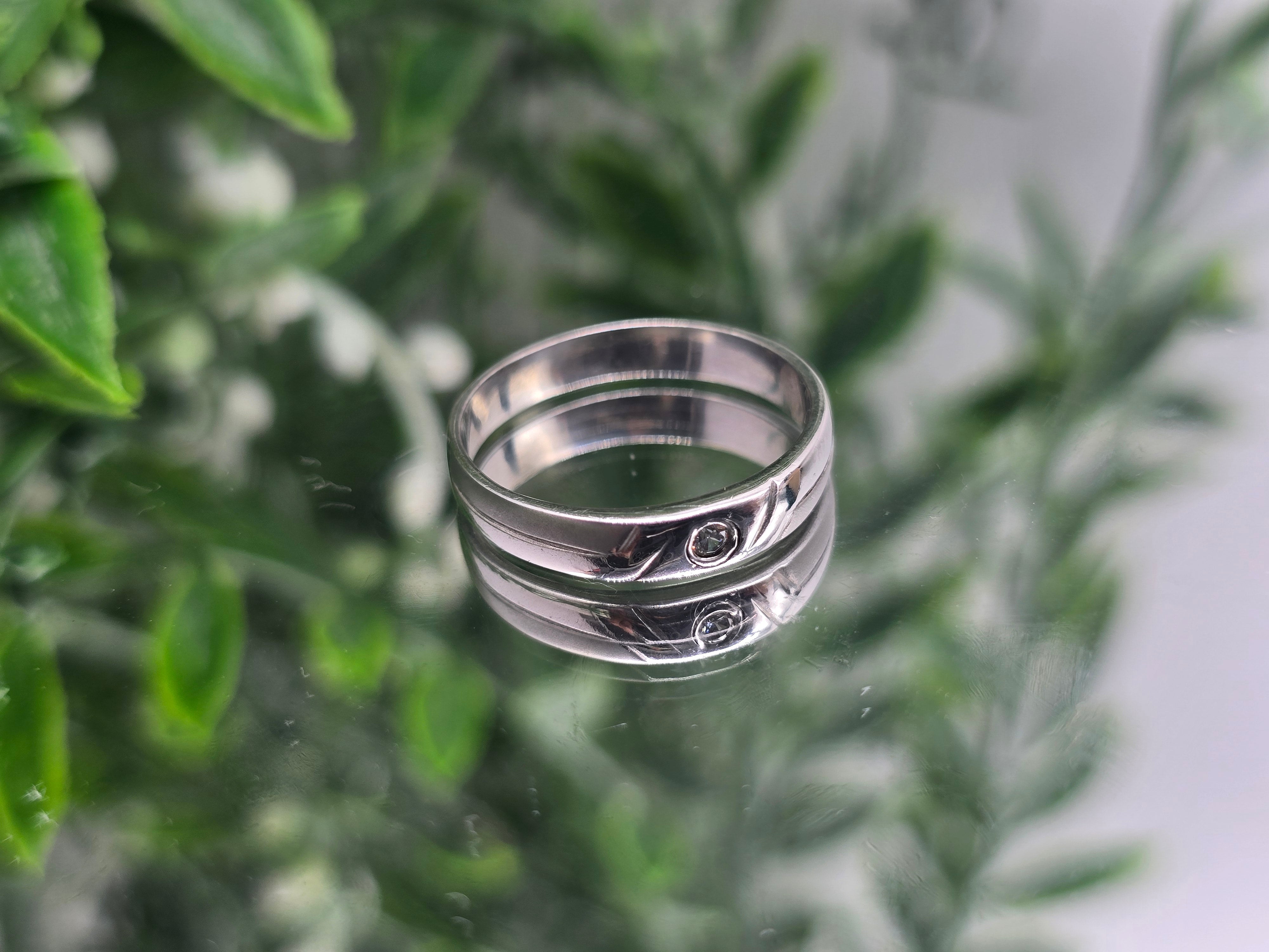 White Zircon Sterling Silver Ring – Light of Inner Peace Crystal Wellness