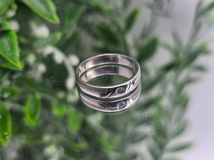 White Zircon Sterling Silver Ring – Light of Inner Peace Crystal Wellness