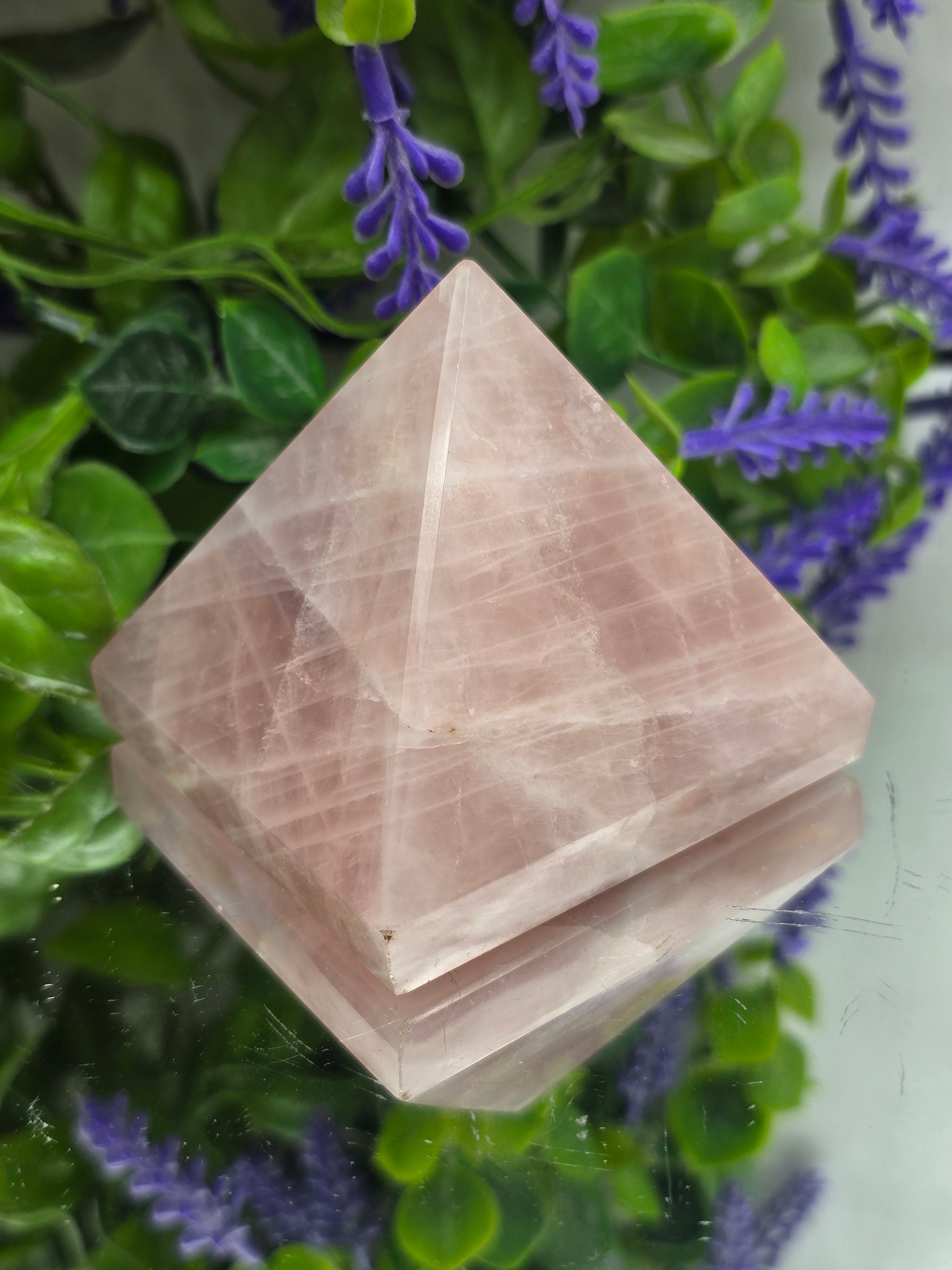 Rose Quartz Pyramid – “Sacred Love & Heart Harmony” Crystal Wellness