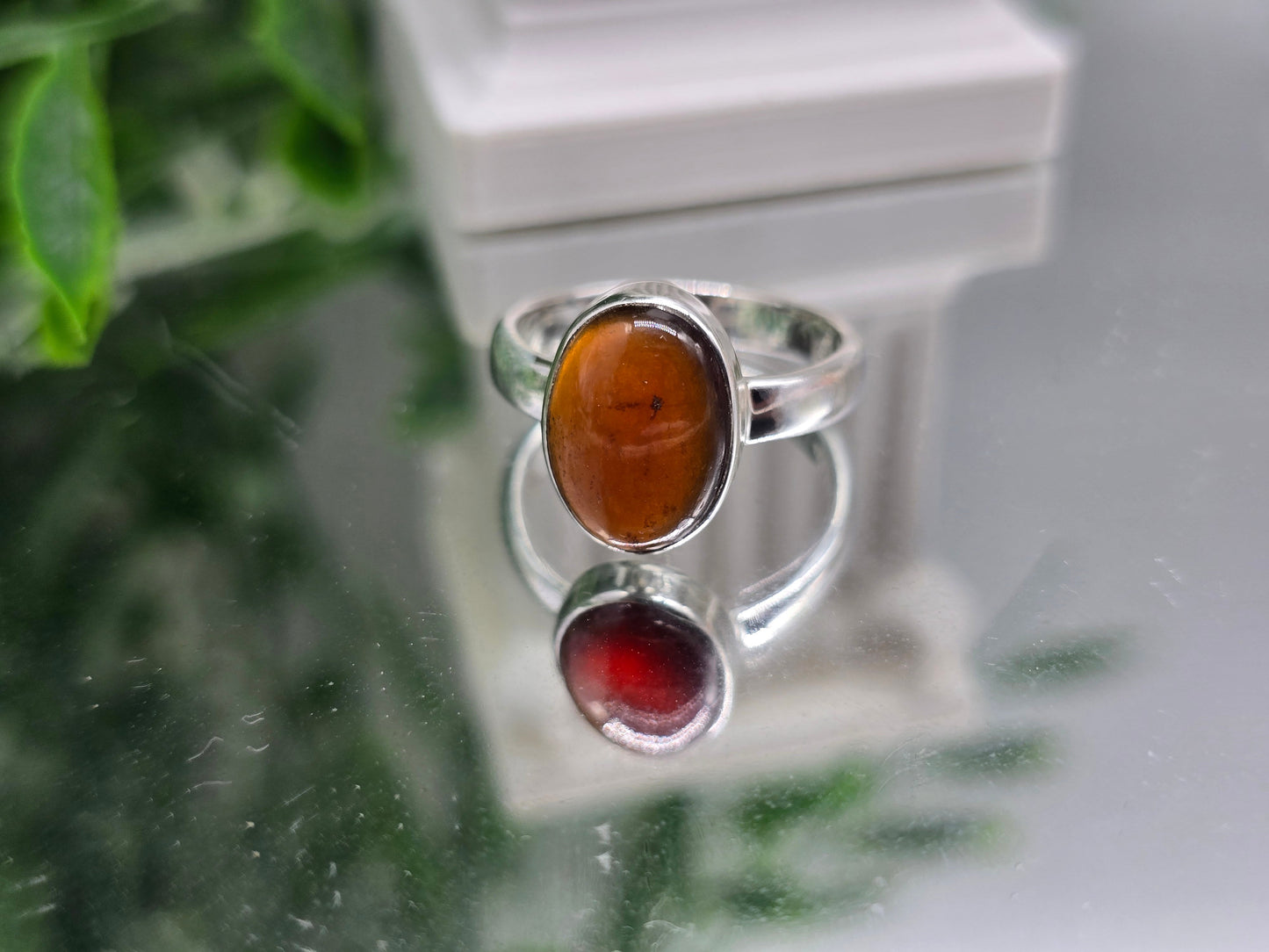 Hessonite Garnet Ring – Stone of Confidence & Success Crystal Wellness