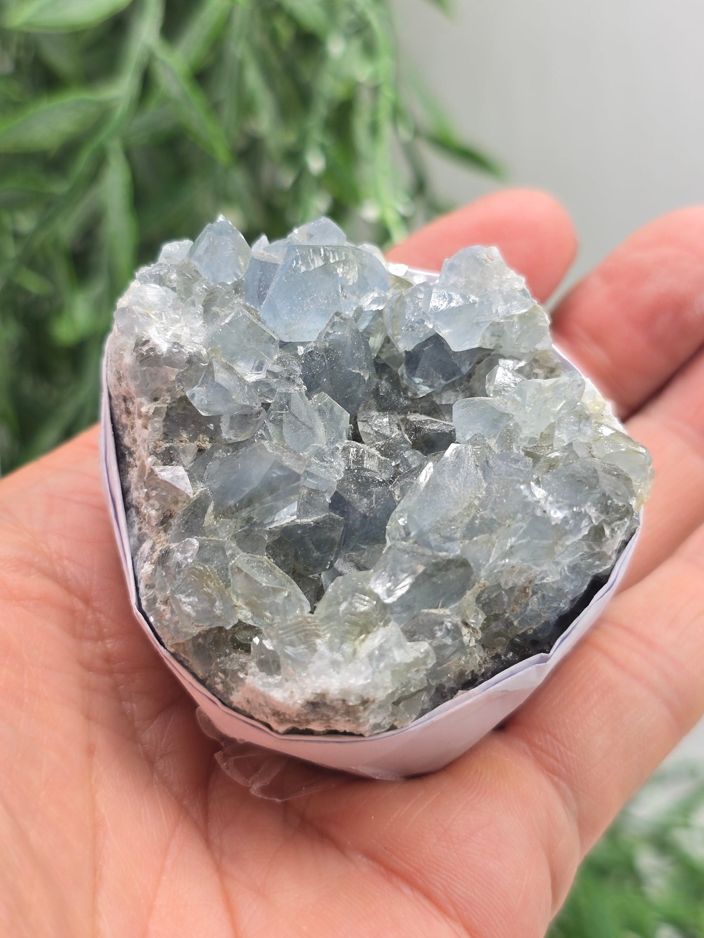 Natural Celestite Cluster – Madagascar | Angelic Communication, Peace & Spiritual Connection Crystal Wellness
