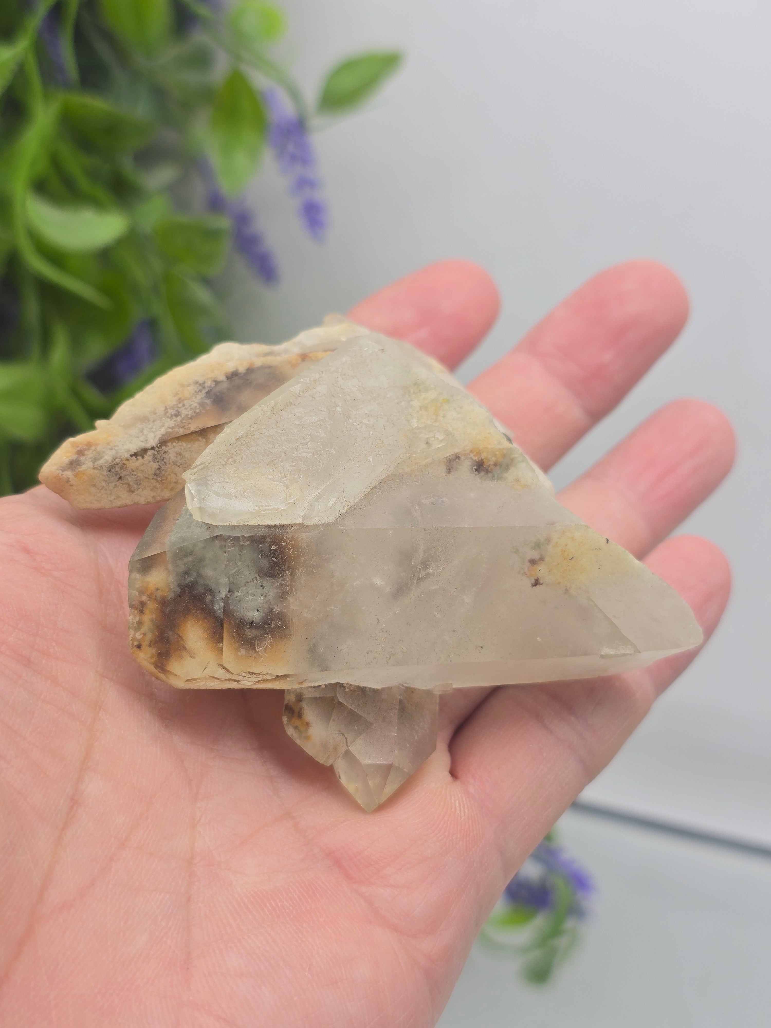 Green Phantom Quartz Natural Specimen 7x7x5cm – Self-Healing, Regeneration & Aligned Growth Crystal Wellness