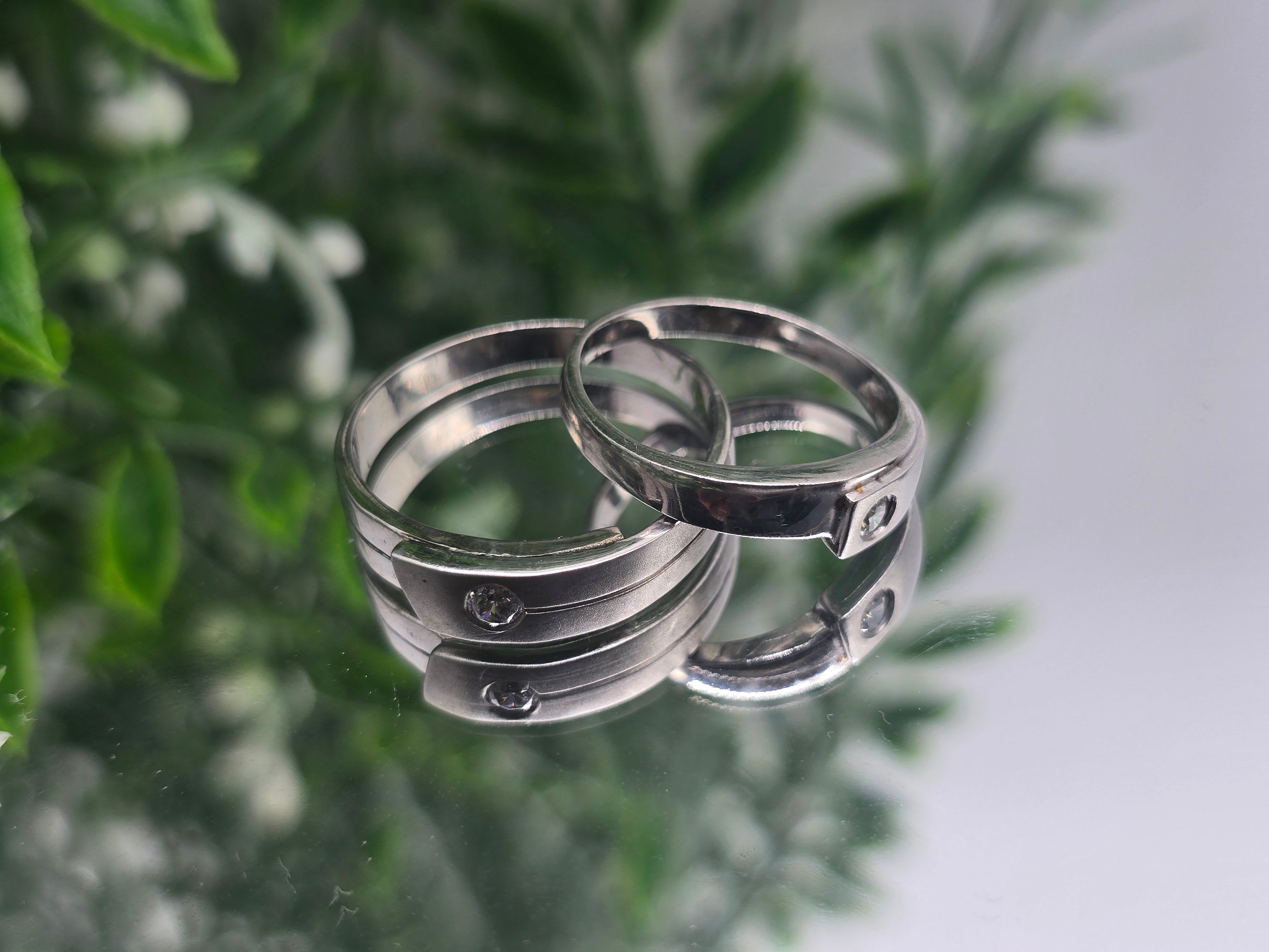 White Zircon Sterling Silver Ring – Shine with Clarity & Grace Crystal Wellness