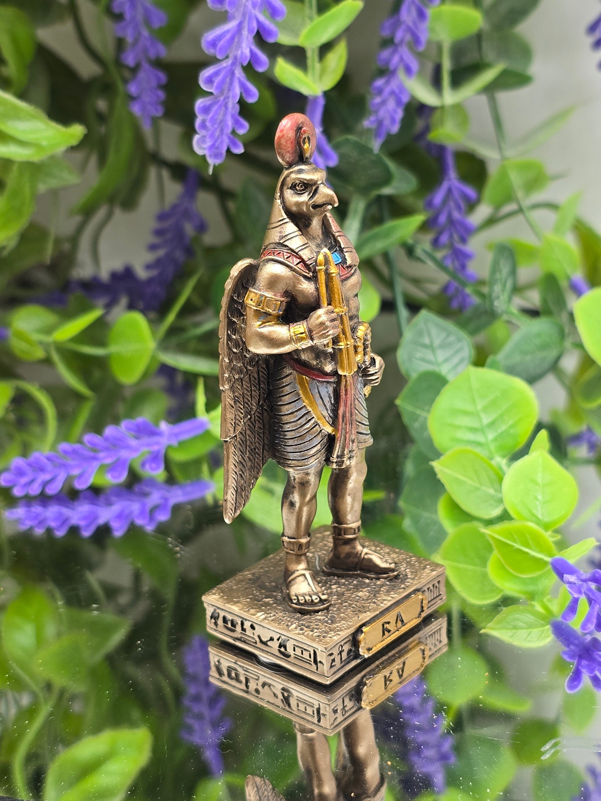 Ra God of the Sun Mini Figurine 8.9cm Crystal Wellness