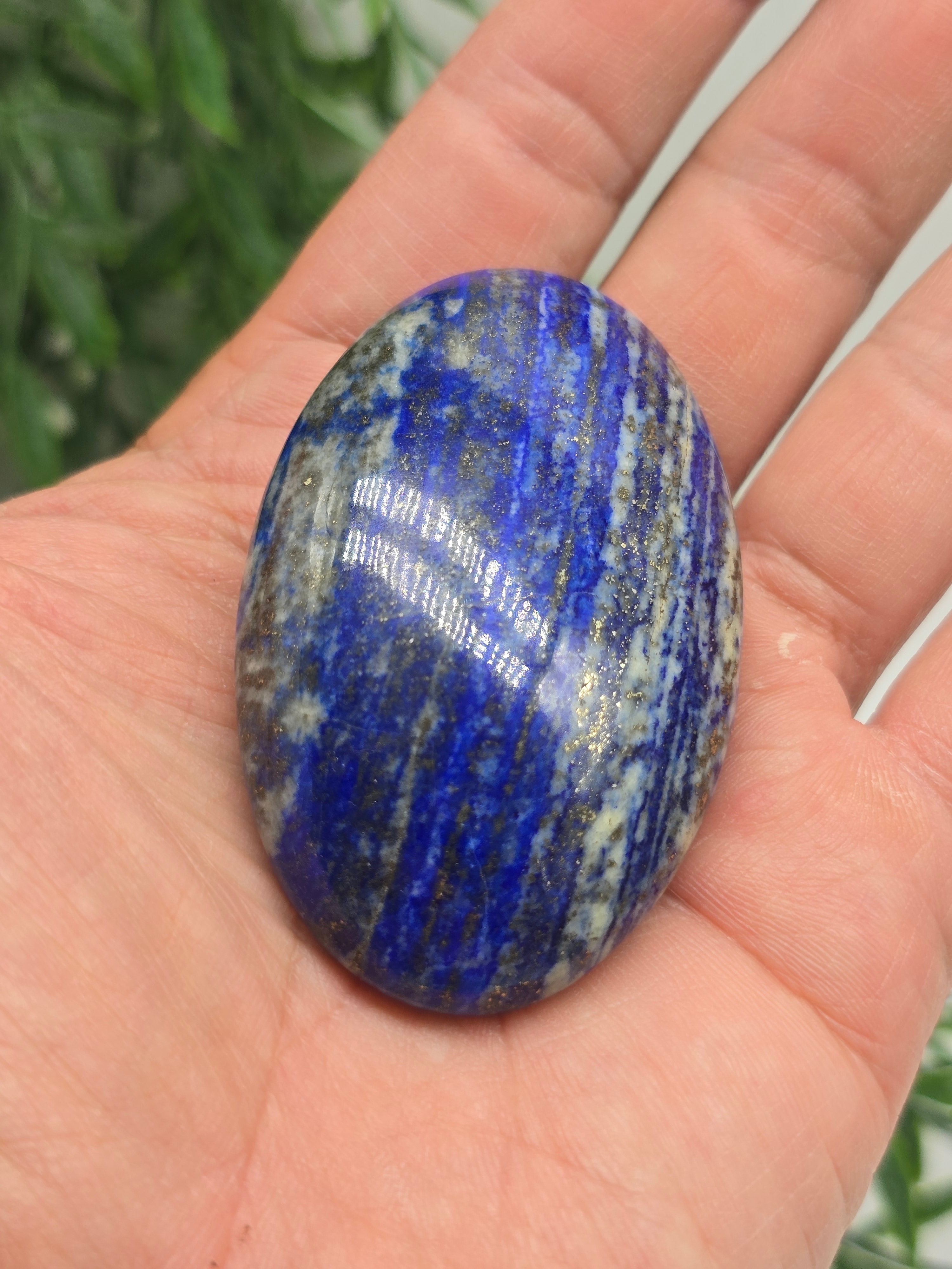 Lapis Lazuli Palm Stone AAA Large Crystal Wellness