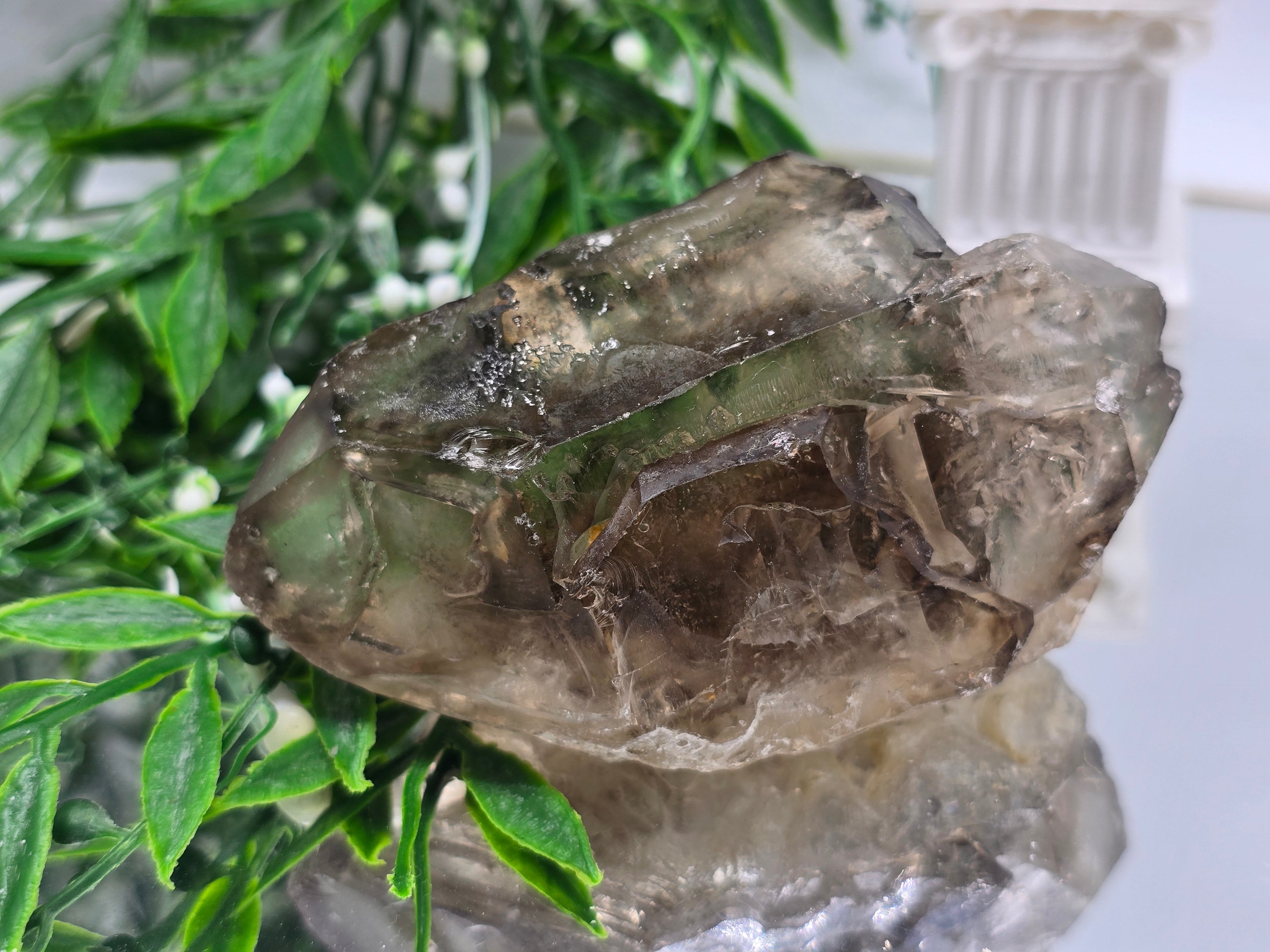 Elestial Quartz Specimen 10 × 6 × 5 cm (Stone of Ancient Wisdom & Spiritual Ascension) Crystal Wellness