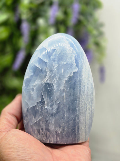 Blue Calcite Freeform – Excellent Aid for Recovery Crystal Wellness