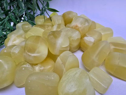Lemon Calcite Tumbled Stone Crystal Wellness